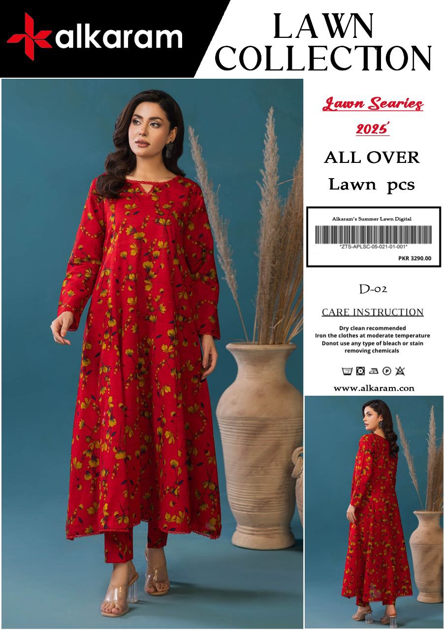 ALKARAM STUDIO 2pcs print lawn | IZM