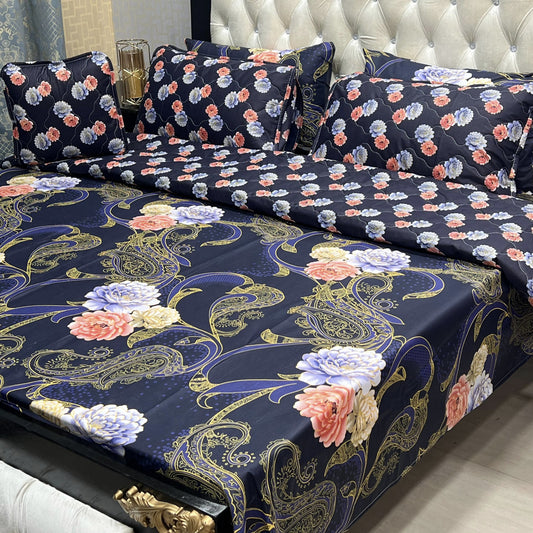 7Pc Printed Comforter Set | IZM