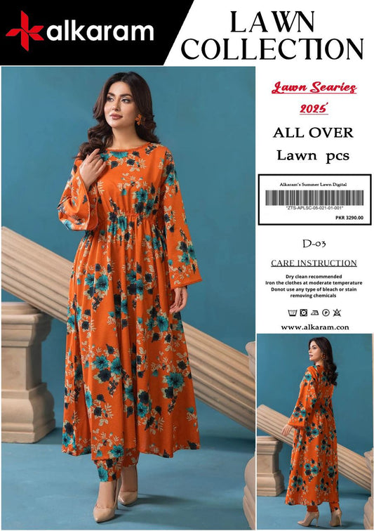 ALKARAM STUDIO 2pcs print lawn | IZM